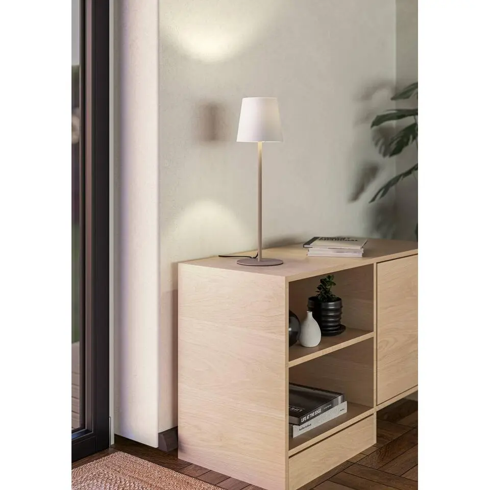 EGLO Fiorana Tafellamp - E14 - 53 cm - Zandkleur/Beige/Wit