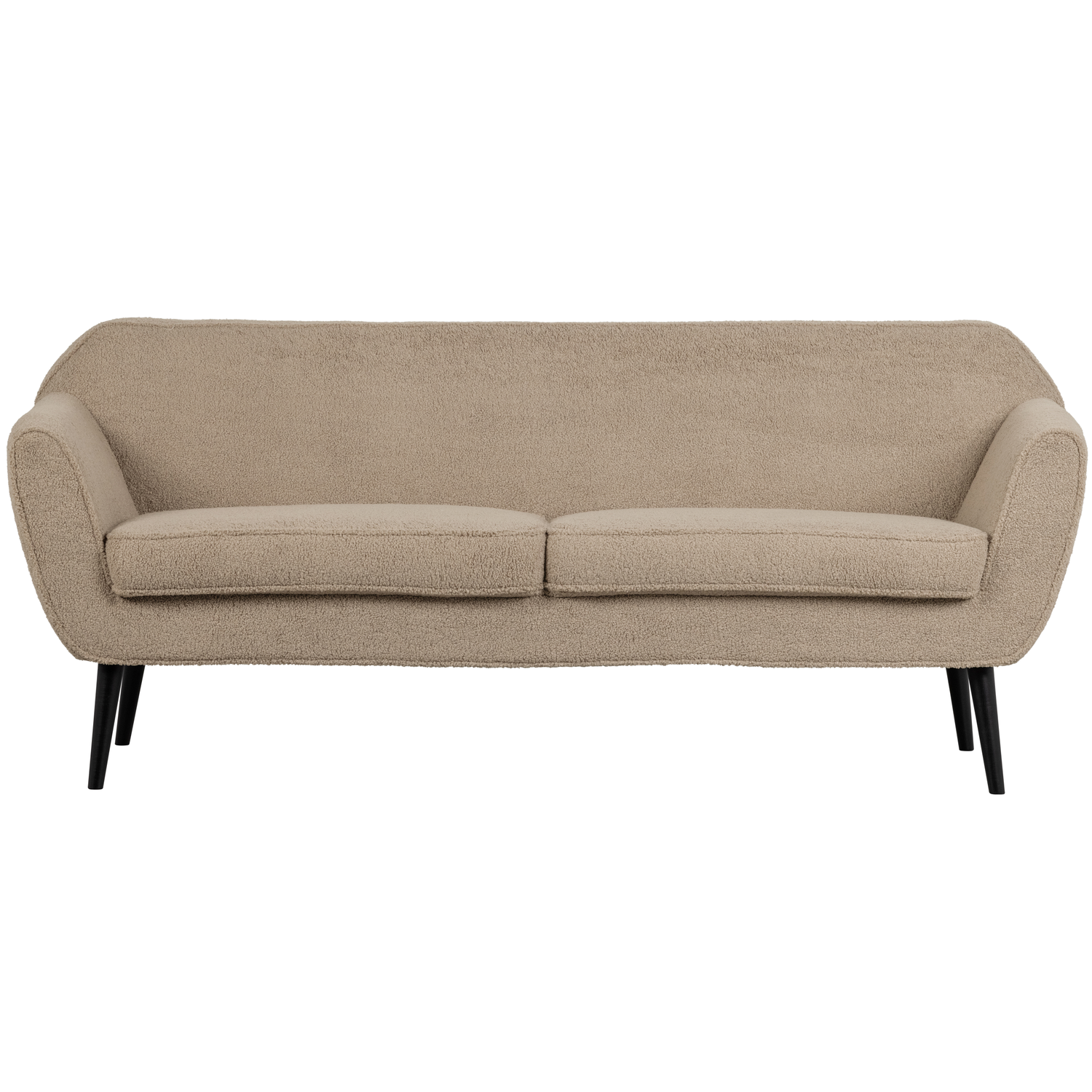 WOOOD 2-zits bank Rocco - Velvet - Zand - 75x187x82