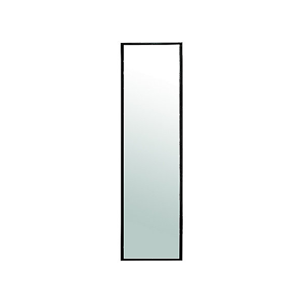 Miroir rectangulaire Alya Norasia en aluminium bords noirs l.50 x H.150cm