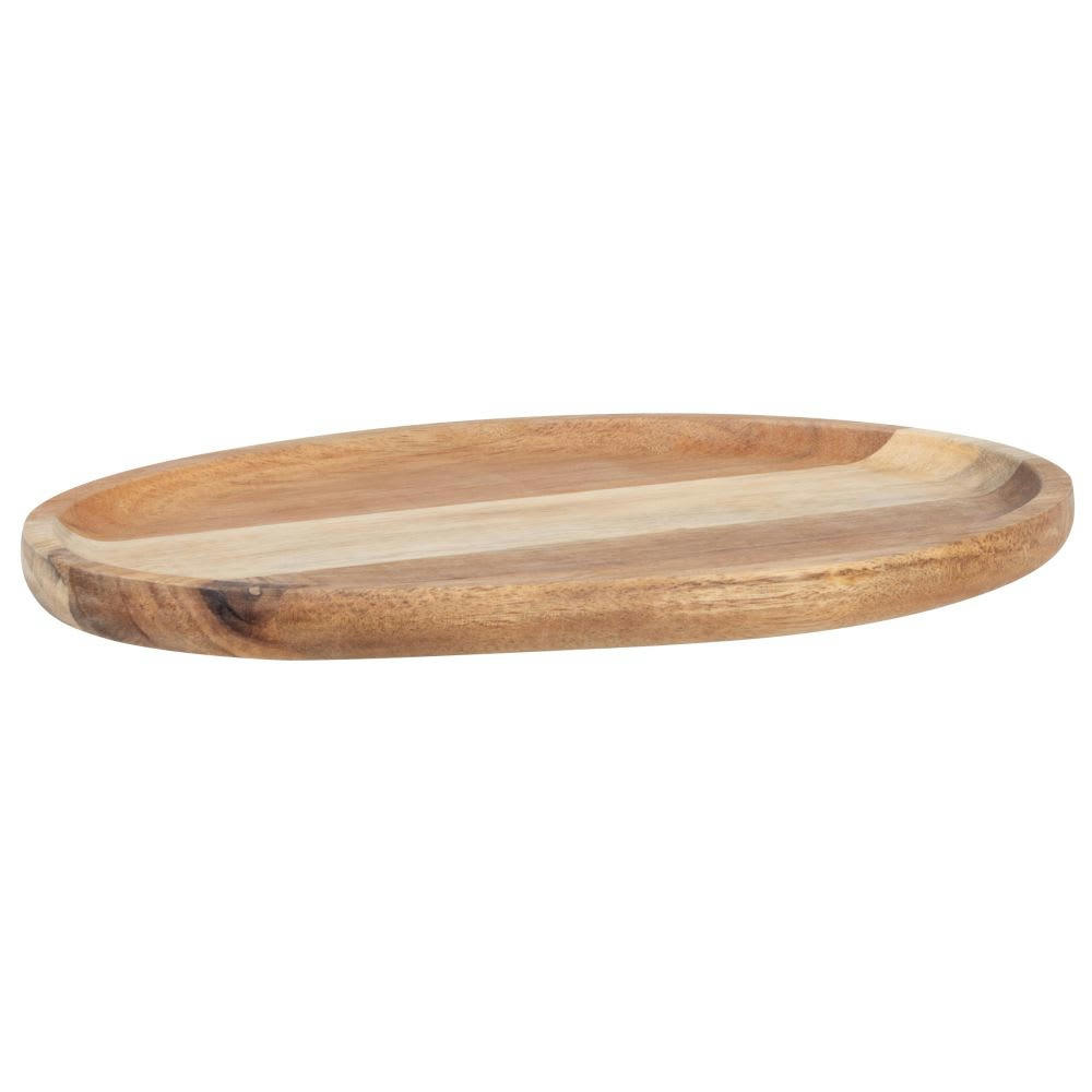 - Plateau ovoïde en bois d'acacia D25