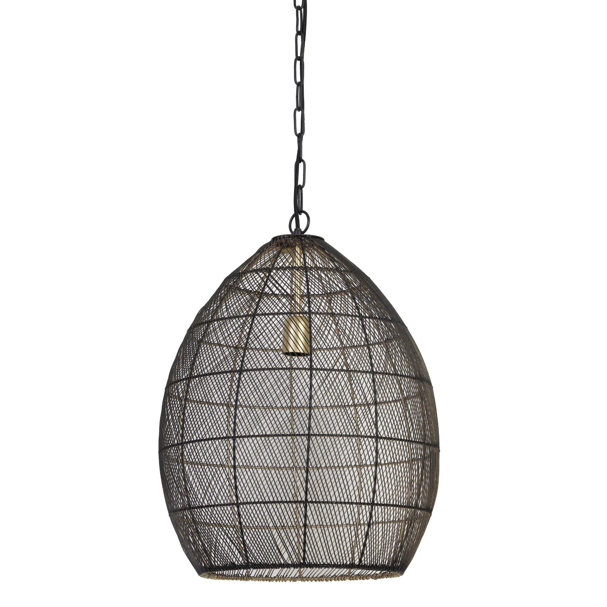 Light & Living hanglamp Meya - zwart - Ø40cm