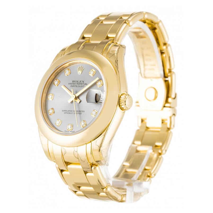 Rolex Pearl Master 81208 Gold & Diamond Dial Super Clone Premium Replica 1:1