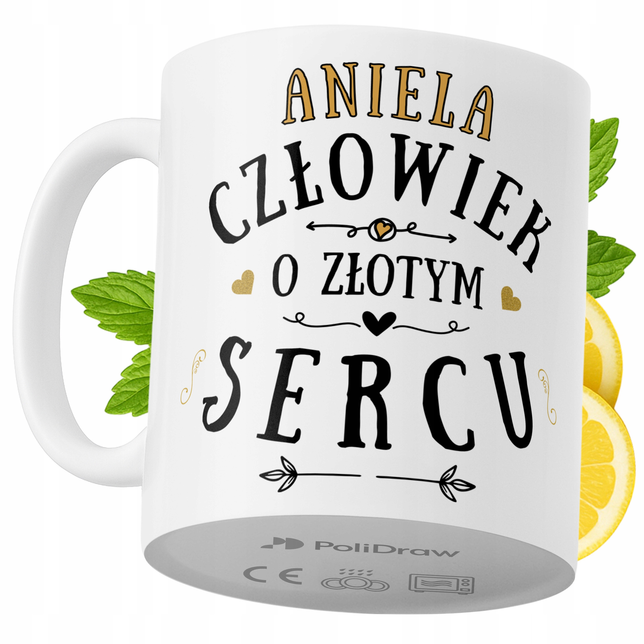 Kubek Dla Anieli na Prezent z Nadrukiem ze Zdjęciem 330 ml PoliDraw
