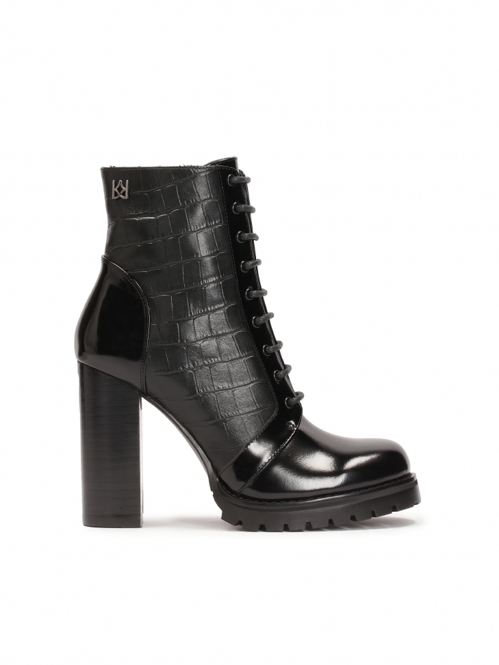 Crocodile pattern boots