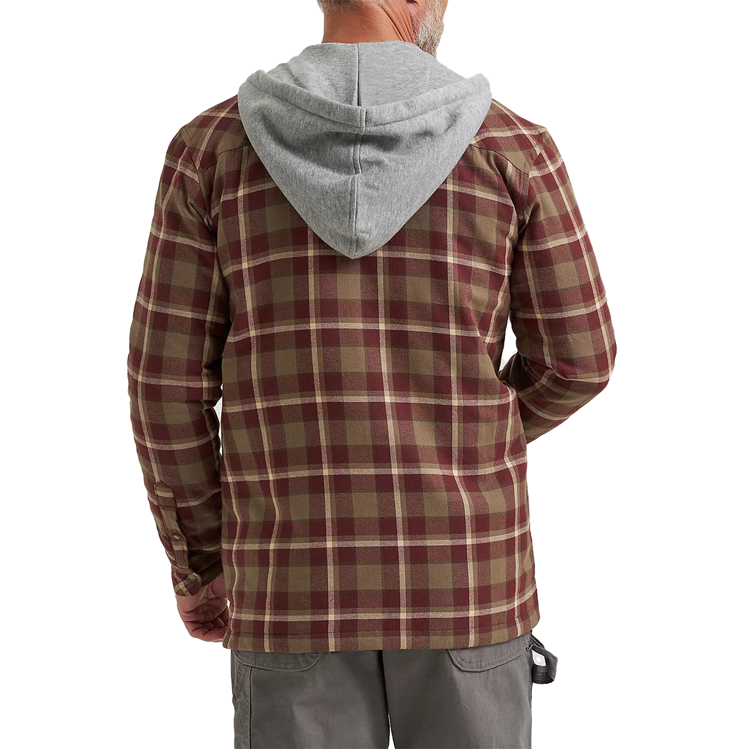 Мужская фланелевая куртка с капюшоном Wrangler RIGGS Workwear