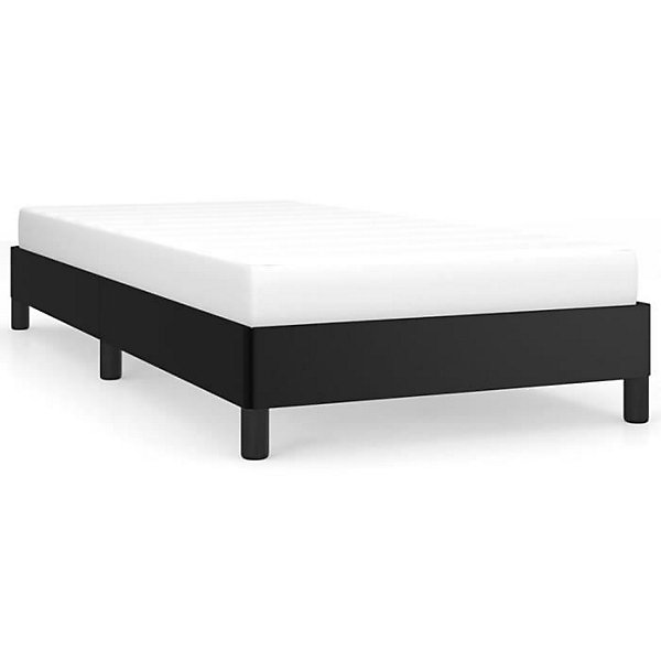 346880 vidaXL Cadre de lit Noir 90x200 cm Similicuir