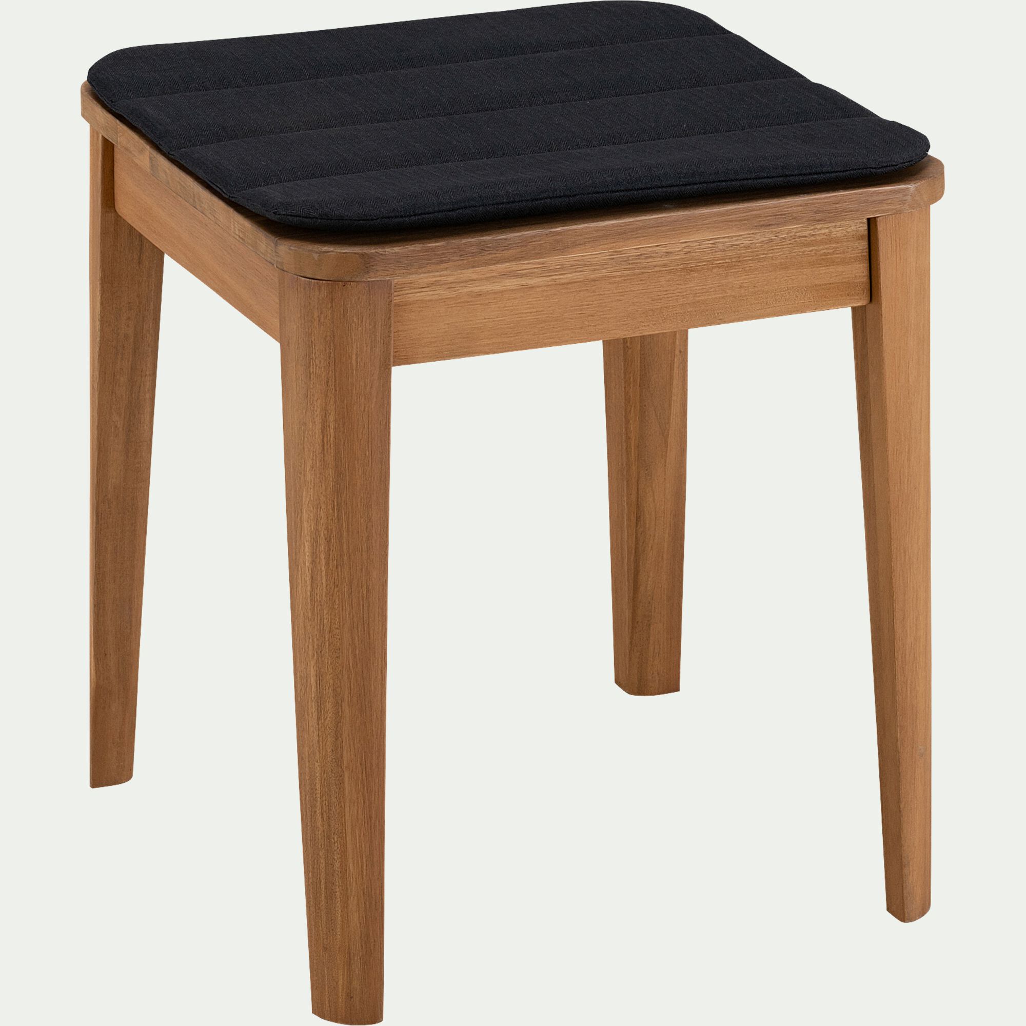 KIKO - Galette de chaise indoor & outdoor en tissu déperlant - gris ardoise