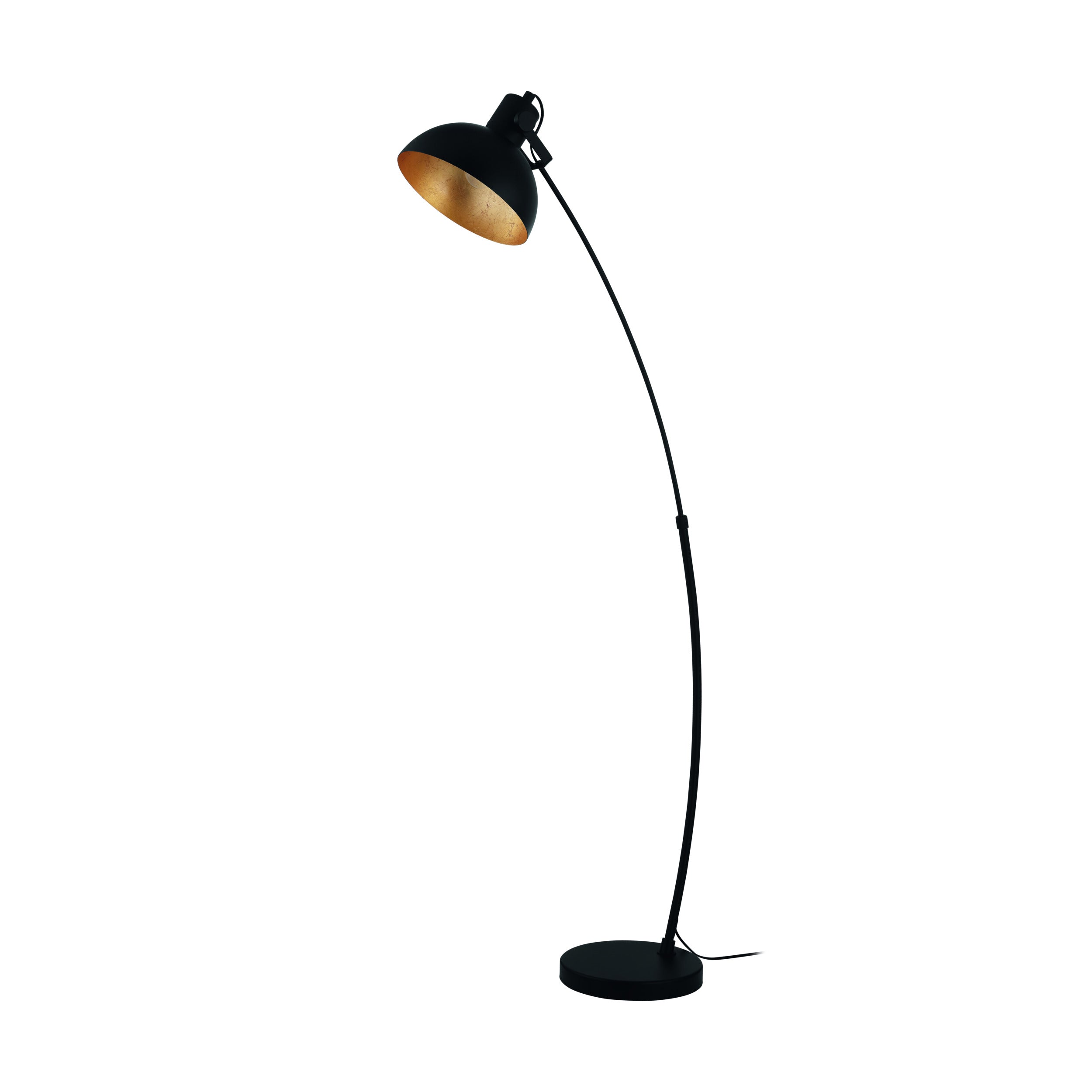 EGLO vloerlamp Jaafra - e27 - 158 cm - zwart, goud