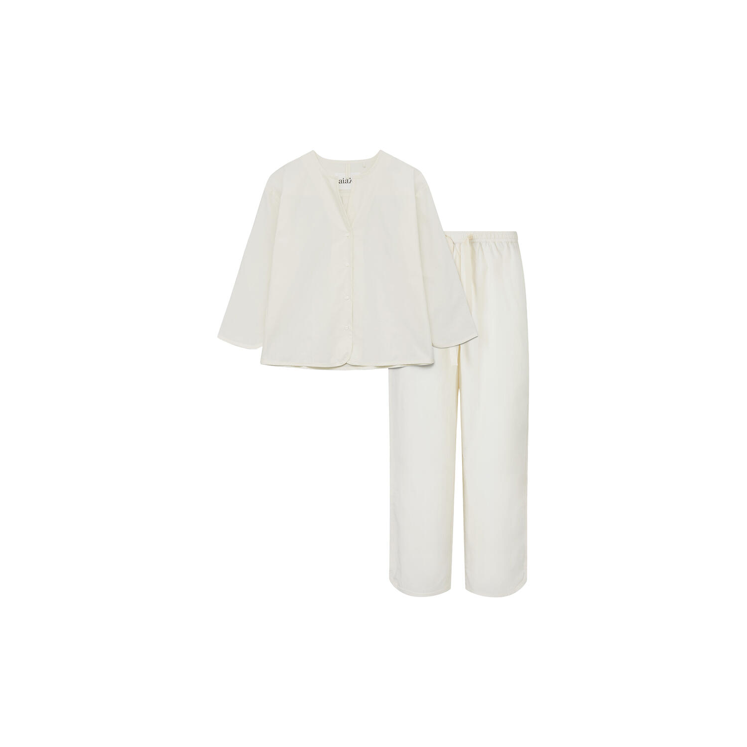 Pyjamas Poplin, pure ecru