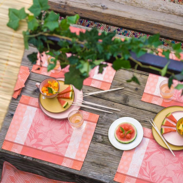 NATURE URBAINE - Serviette en coton quartz 58 x 58