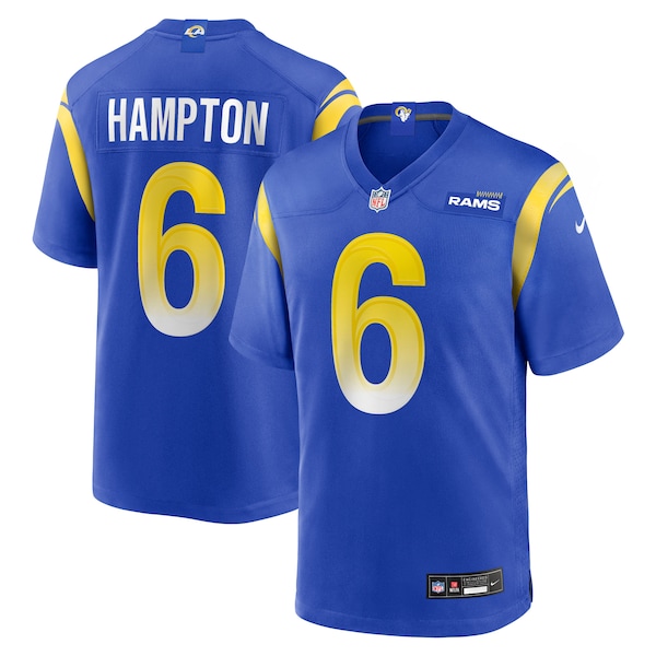 Nick Hampton Los Angeles Rams Nike Team Game Jersey -  Royal