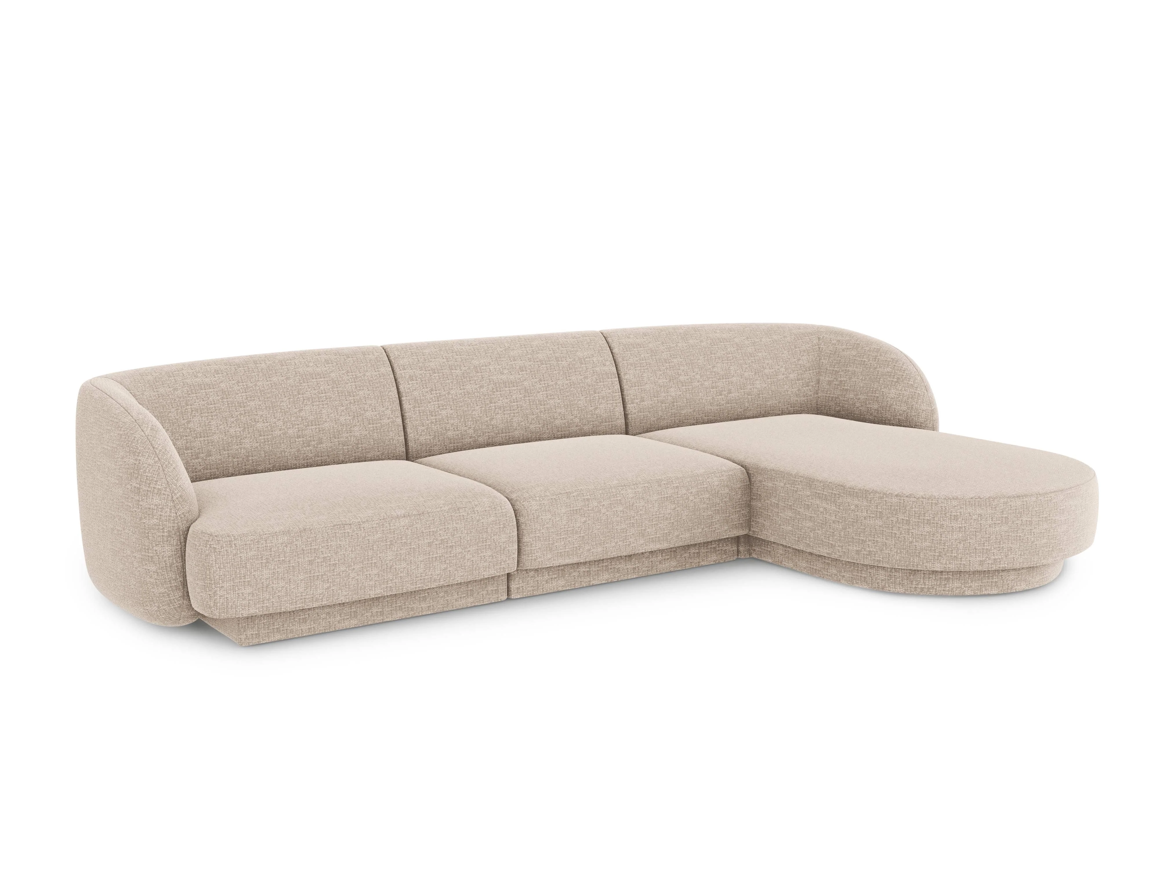 3.5-zitshoekbank Miley rechts chenille