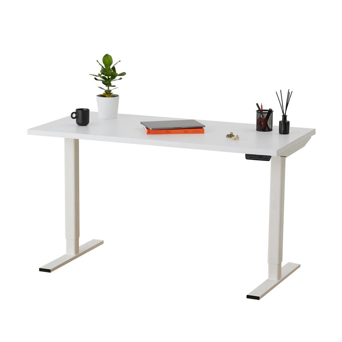 ELEVA PREMIUM - Bureau assis debout blanc 140x70x3cm