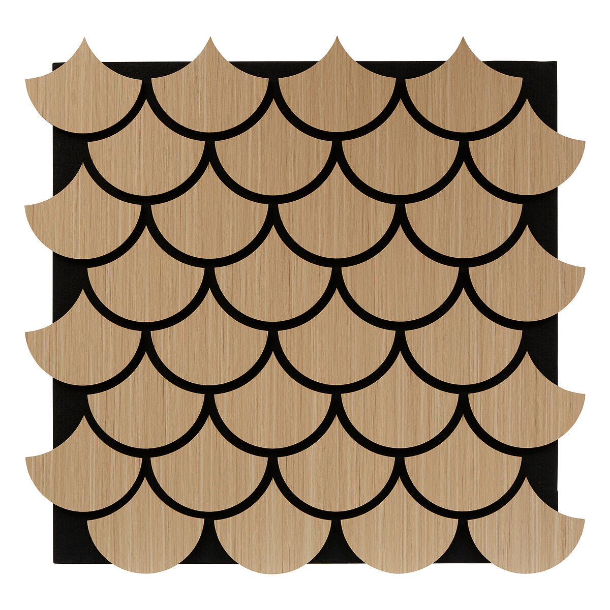 Painel decorativo CLINT natural em mdf 64x66cm