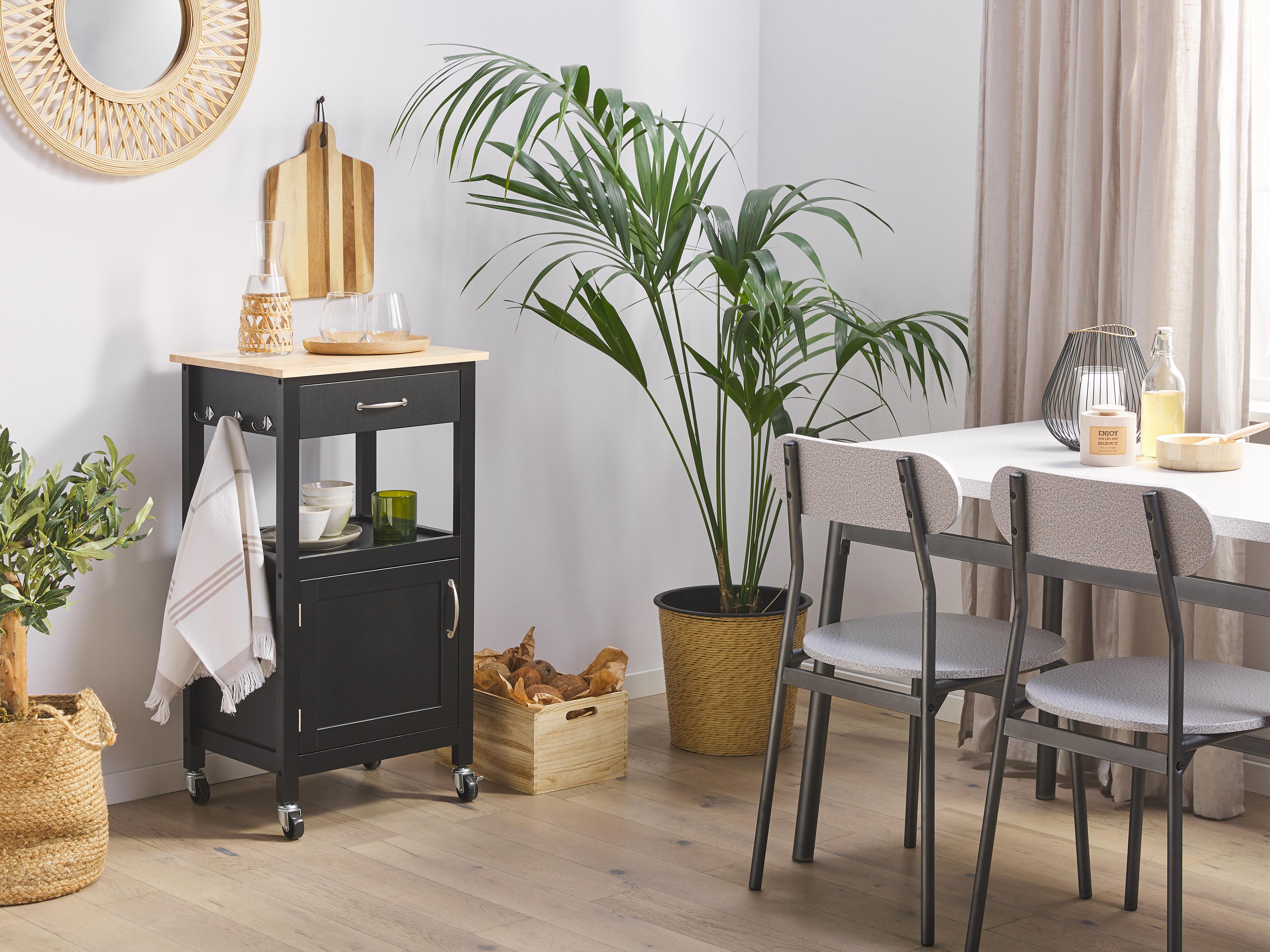 Kitchen Trolley SIENA Black