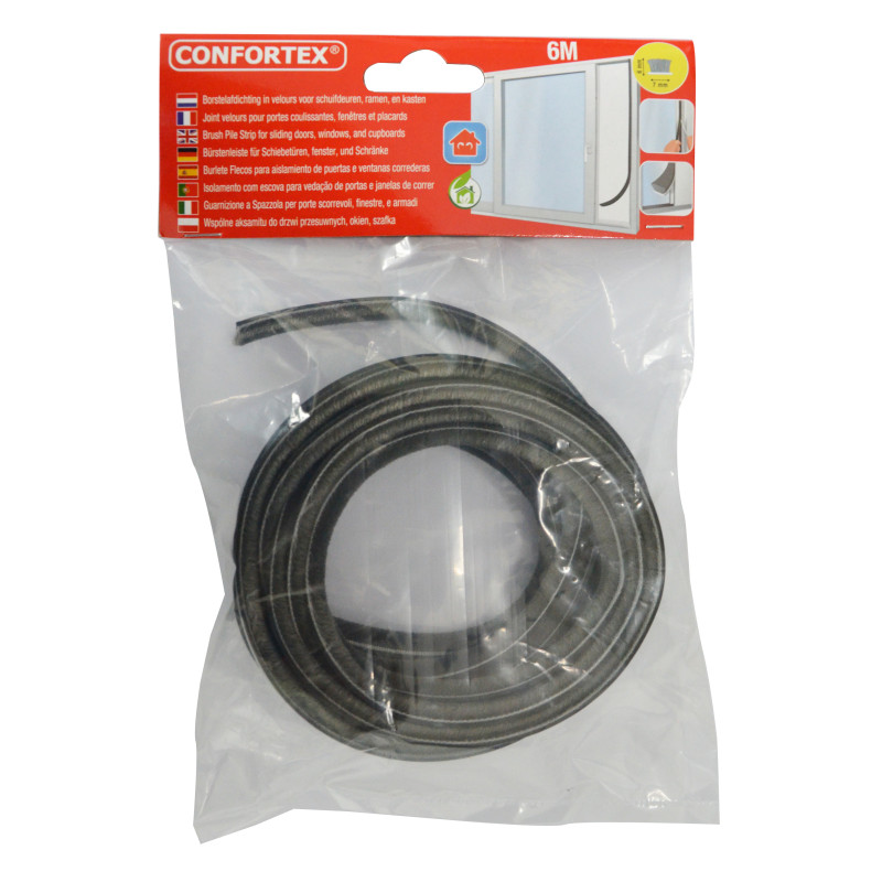 Joint adhésif avec brosse pour système coulissant 6 m CONFORTEX
