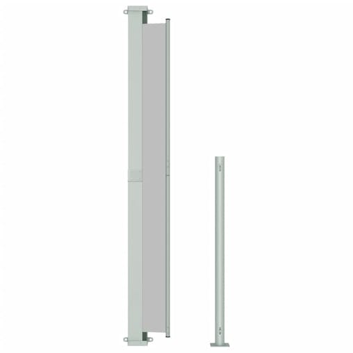 NNEVL Patio Retractable Side Awning 220x500cm Grey
