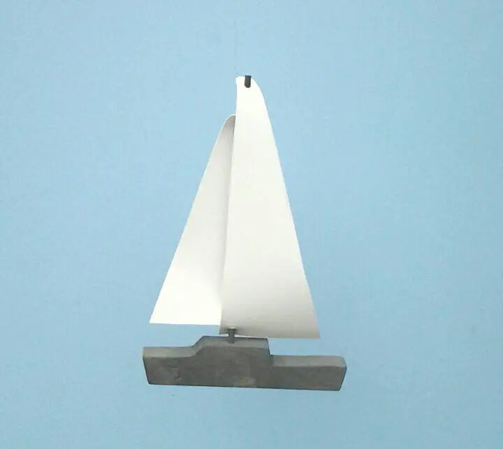 Sailboat Mobile,Y51-3ct or 5ct, Mobiles, Sailboat, Baby Mobile, Seagulls, Gray, Blue, Brown, Nautical, Coastal, Ocean, Boat, Yacht, Beach