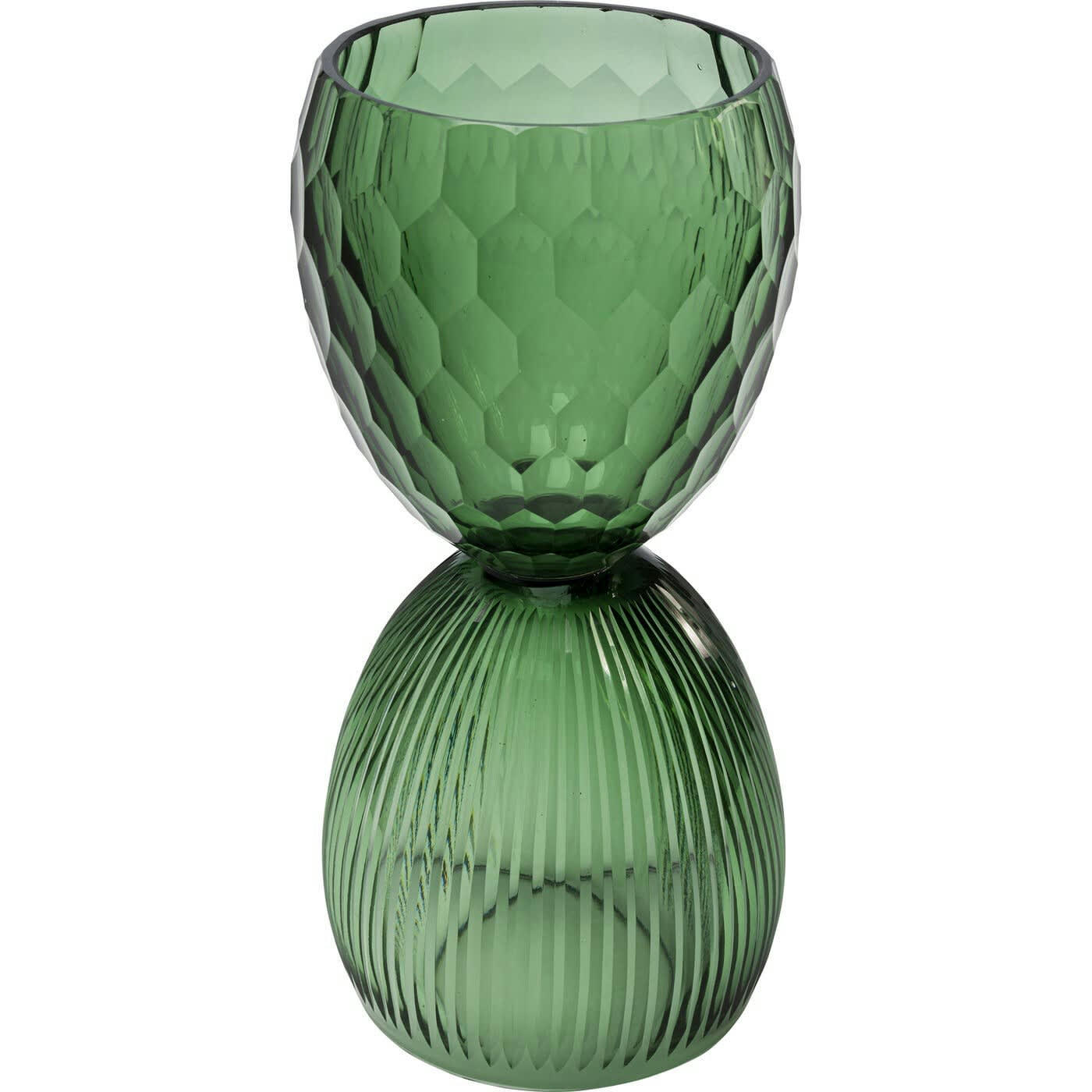 DUETTO - Vase Duetto vert 25cm Kare Design