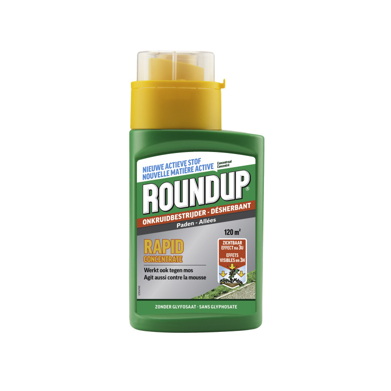 Désherbant et anti-mousse pour allées et terrasses Rapid Concentrate 0,27 L ROUNDUP