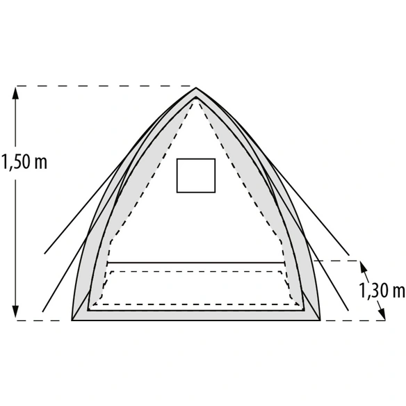 Pflanzzelt »Hawaii«, 1,69 m², Gewebe, winterfest