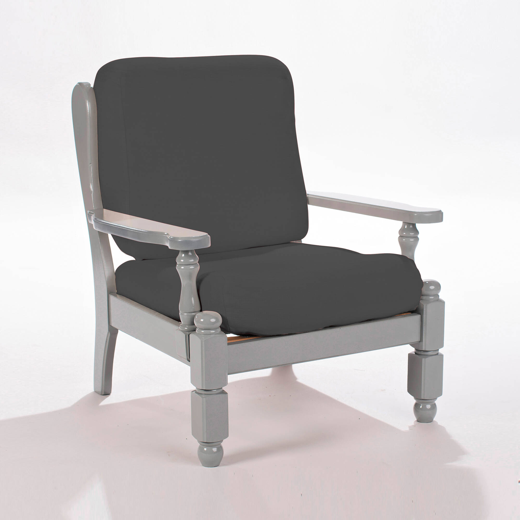 Housse extensible unie spéciale fauteuil rustique