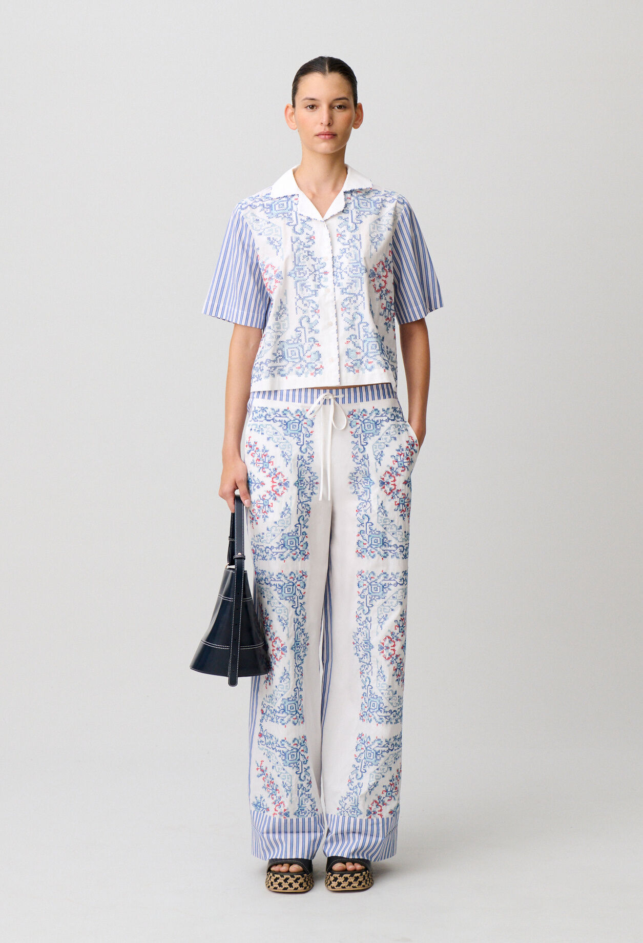 Chemise coton rayées