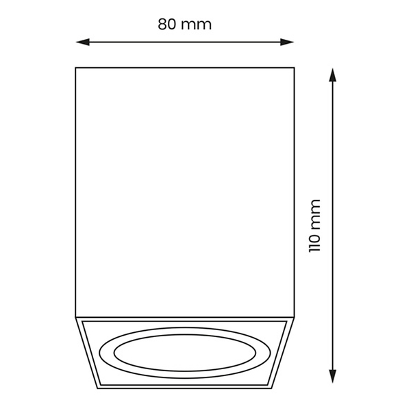 Lampa sufitowa Bima aluminiowa czarna
