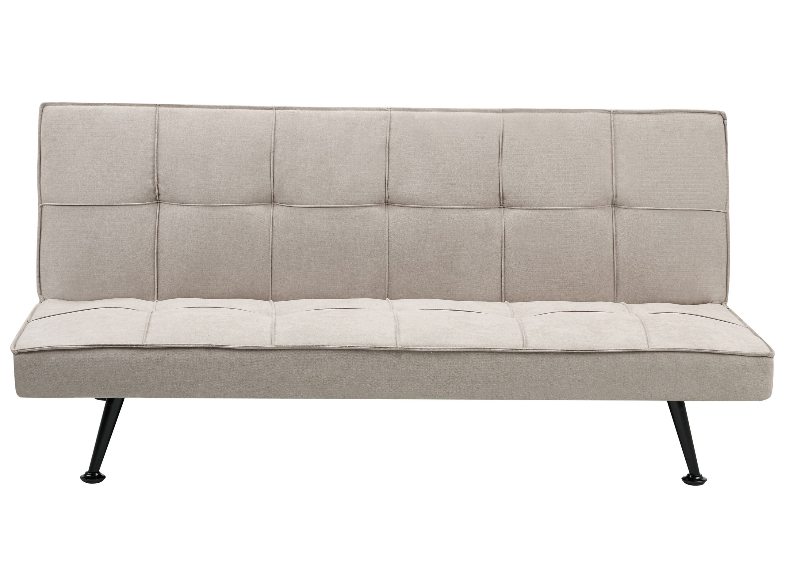 Sofa kanapa rozkładana pikowana beżowa