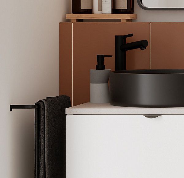 Distributeur de savon béton gris nuage GoodHome Elland