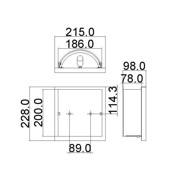 Kinkiet srebrny Daphne 1xG9x3W wym:22,8x21,5x9,8cm IP44 Hinkley