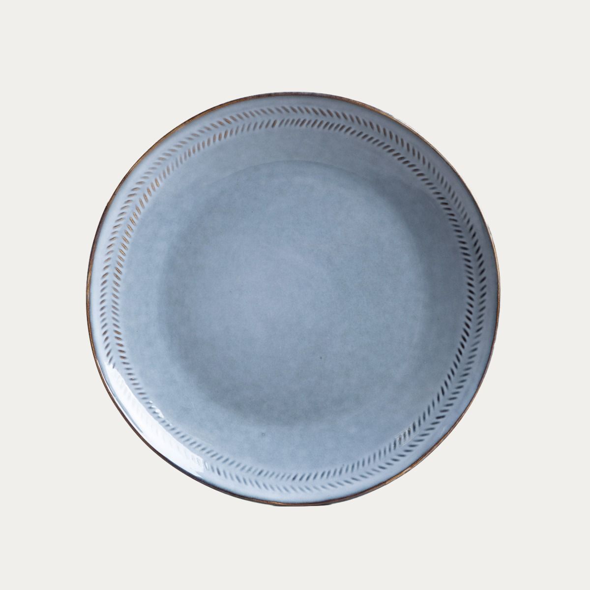 Talerz BLUEJEANS obiadowy niebieski 28 cm