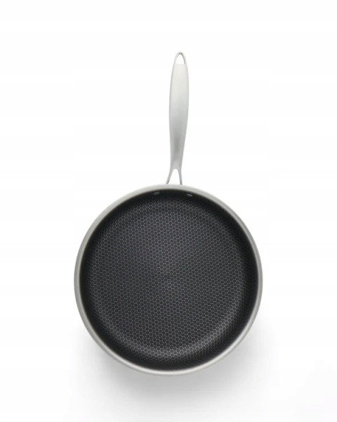 Patelnia Stalowa Masterpan Z Pokrywką 26 Cm - Premium Jakość Indukcja