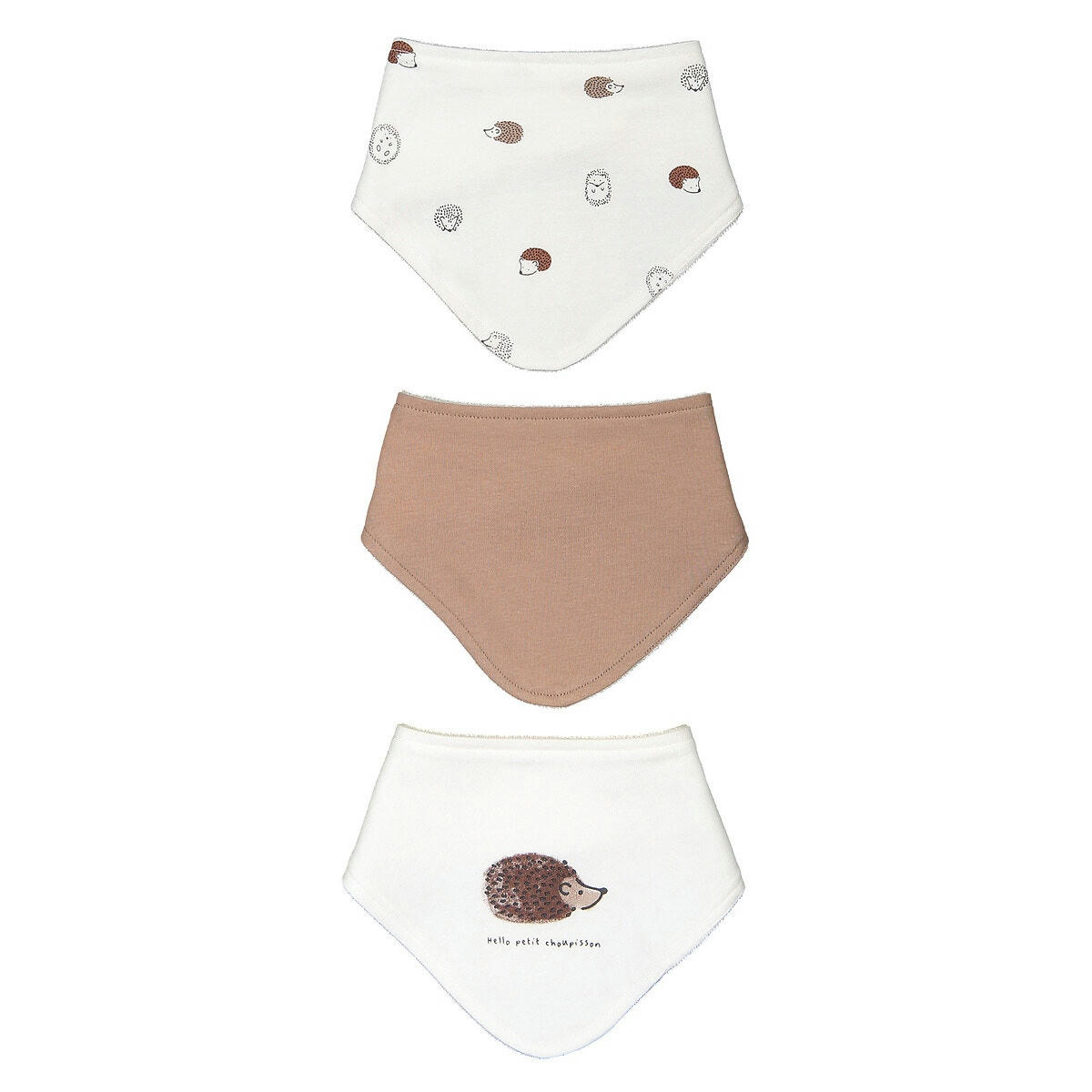Lot de 3 bavoirs bandanas