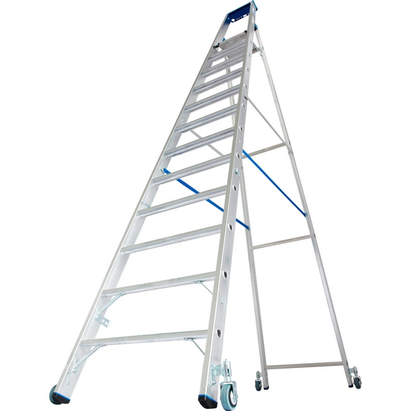 Stufen-Stehleiter »STABILO«, 12 Sprossen, Aluminium