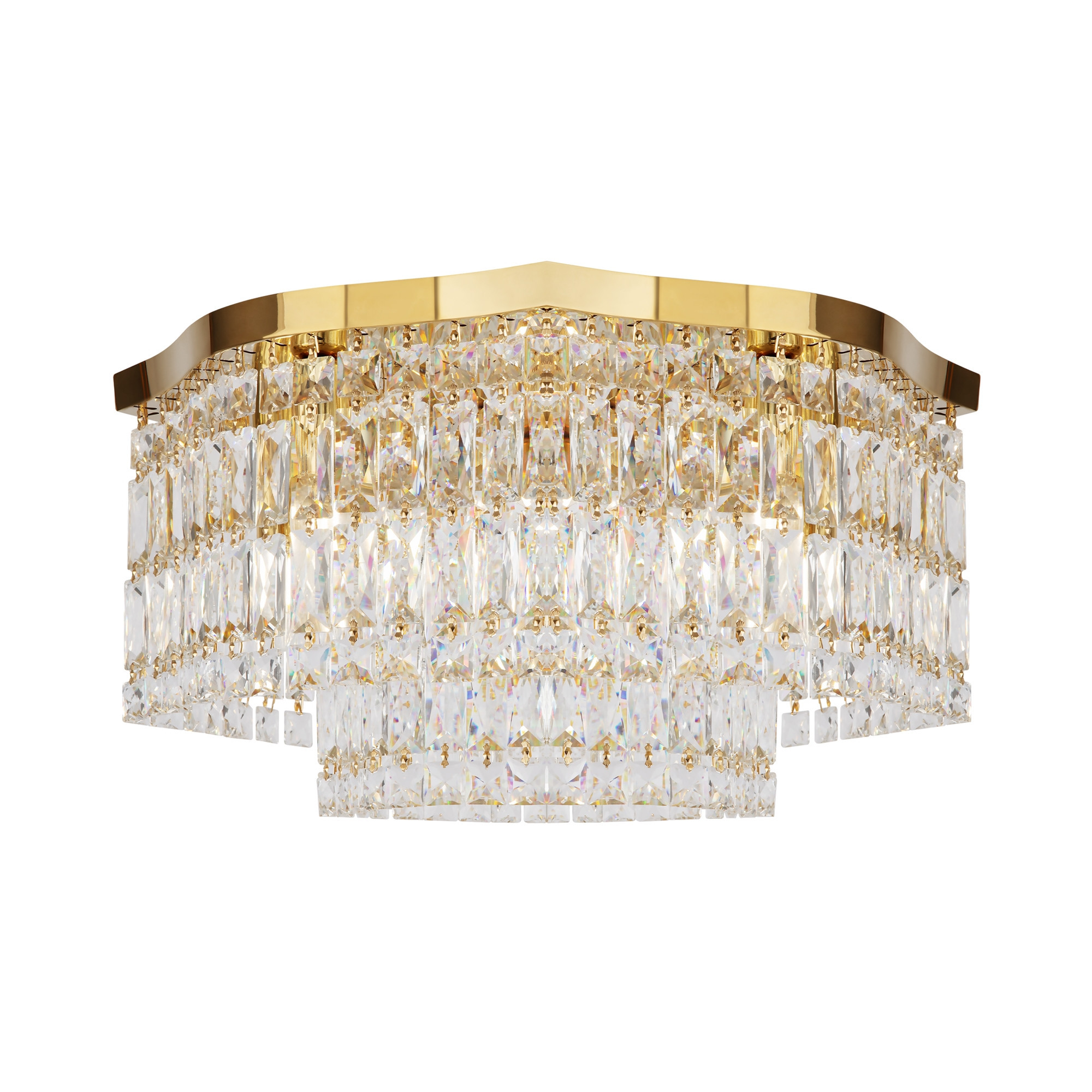 Lampa sufitowa mosiężno-złota DUNE 6xE14x60W wym: 25x45x45 cm Maytoni