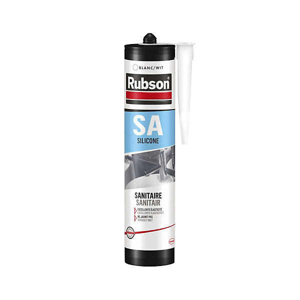 Joint sanitaire, robinetterie, blanc 300ml - Rubson