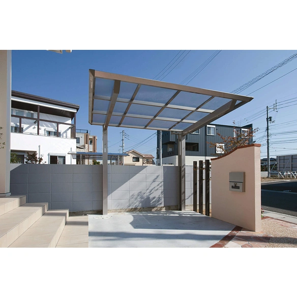 Einzelcarport »Smart Port«, Typ 60, Außenmaß BxT: 209,6 x 253,4 cm, edelstahlfarben
