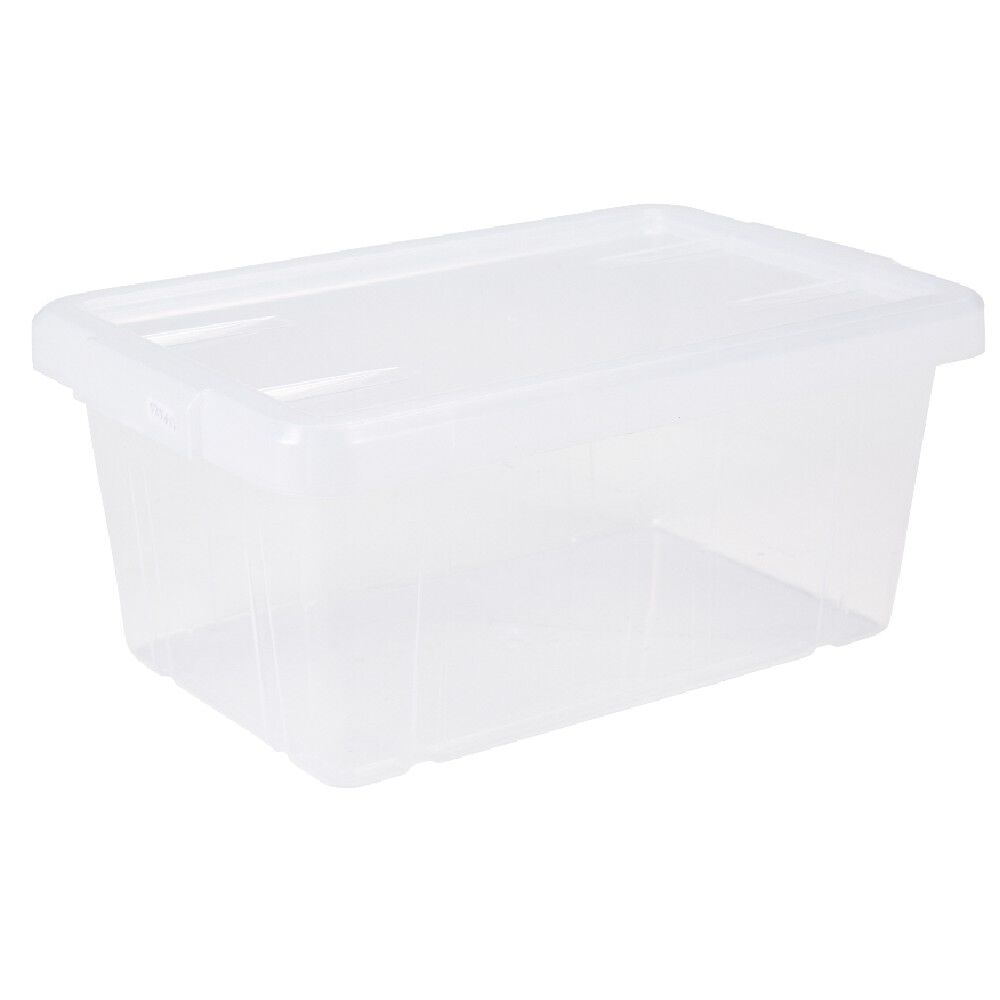BoÎte de rangement transparente avec couvercle 4,4L