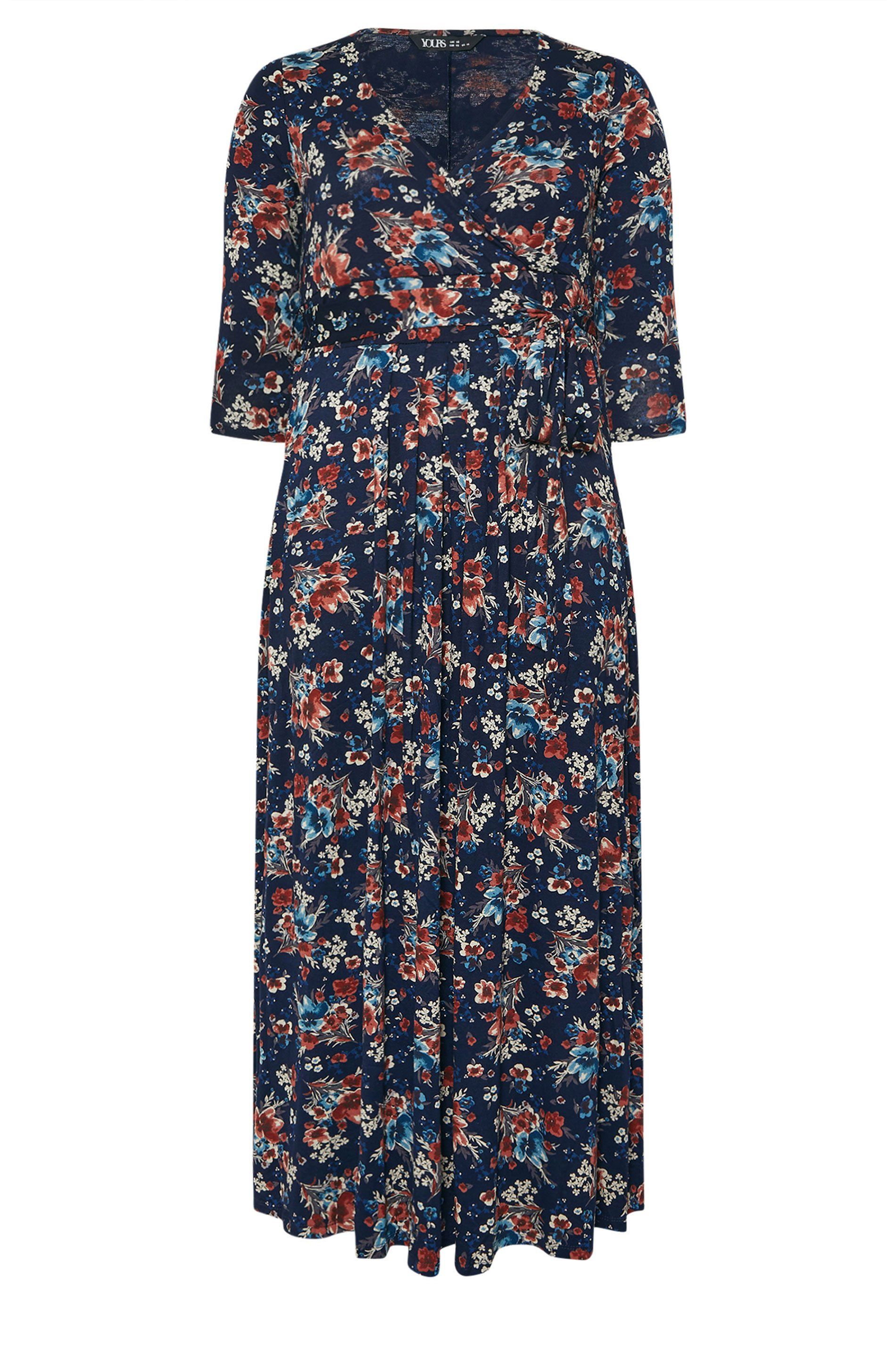 Yours Floral Wrap Dress