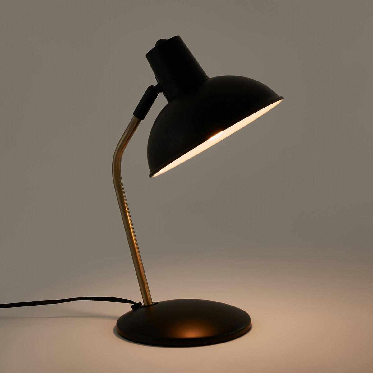 Lampe à poser en métal fer et laiton, Colota
