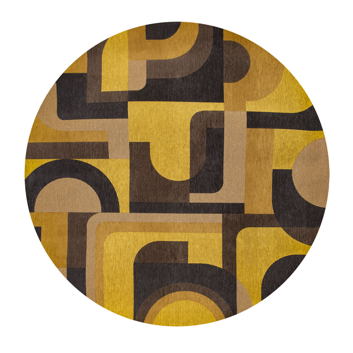Louis De Poortere vloerkleed Yellow Meyer - geel - 140x140cm