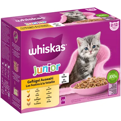 Whiskas Junior Pouches 12 x 85g