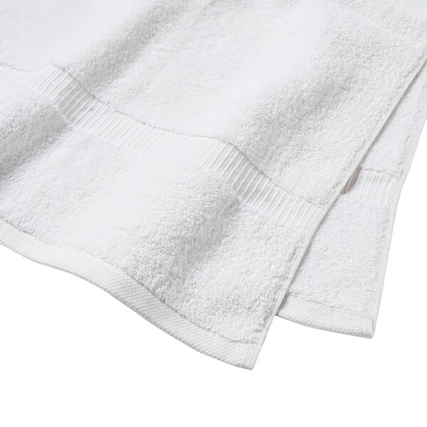 3-Piece Letter B Monogrammed Bath Towels Set, Embroidered Initial B Wedding Gift (White, Blue)