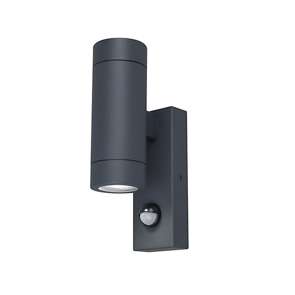 Applique murale extérieur à détecteur de mouvement Tongoa gris GU10 25W IP44 Goodhome