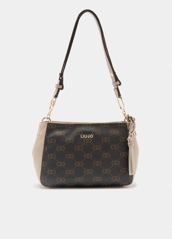 Borsa a spalla media monogram