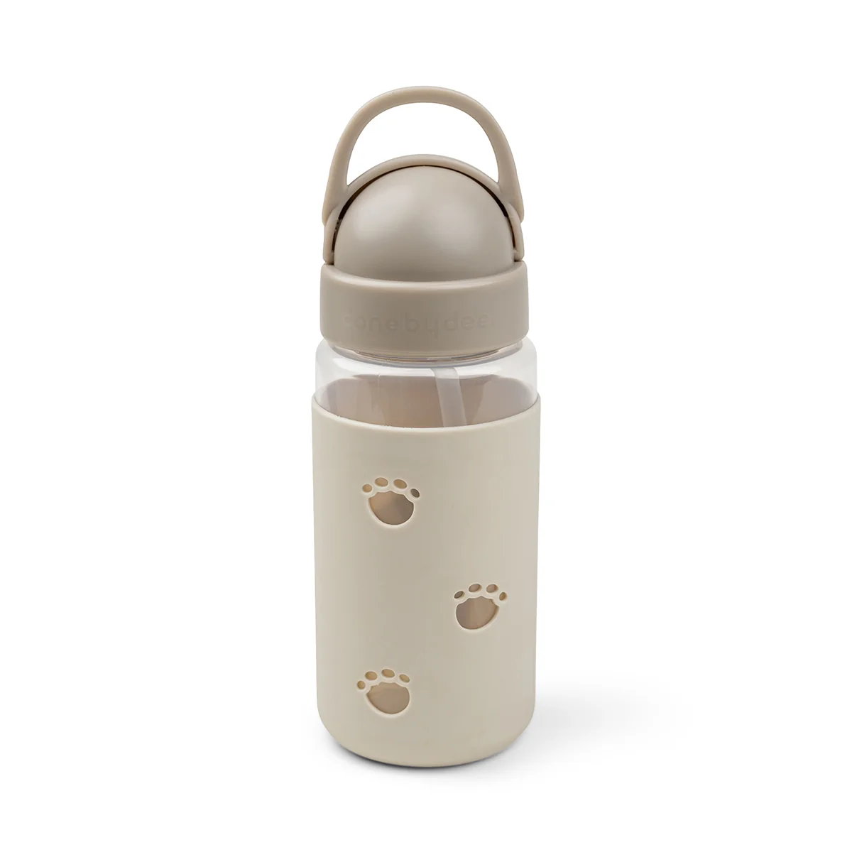 Done by Deer - Easy-grip Trinkflasche mit Trinkhalm