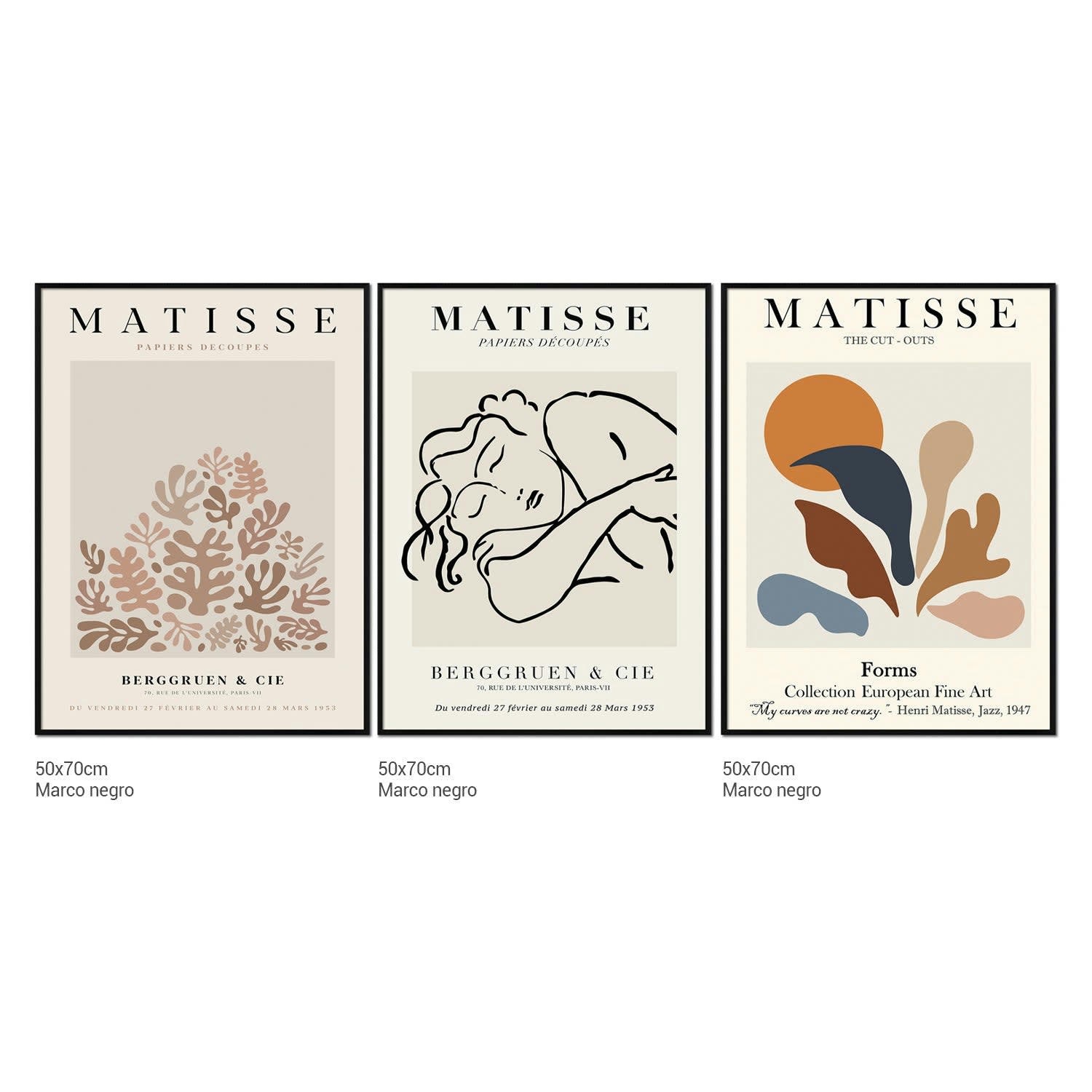 DÉCORATION MURALE - Décoration murale avec cadre en noir - Matisse