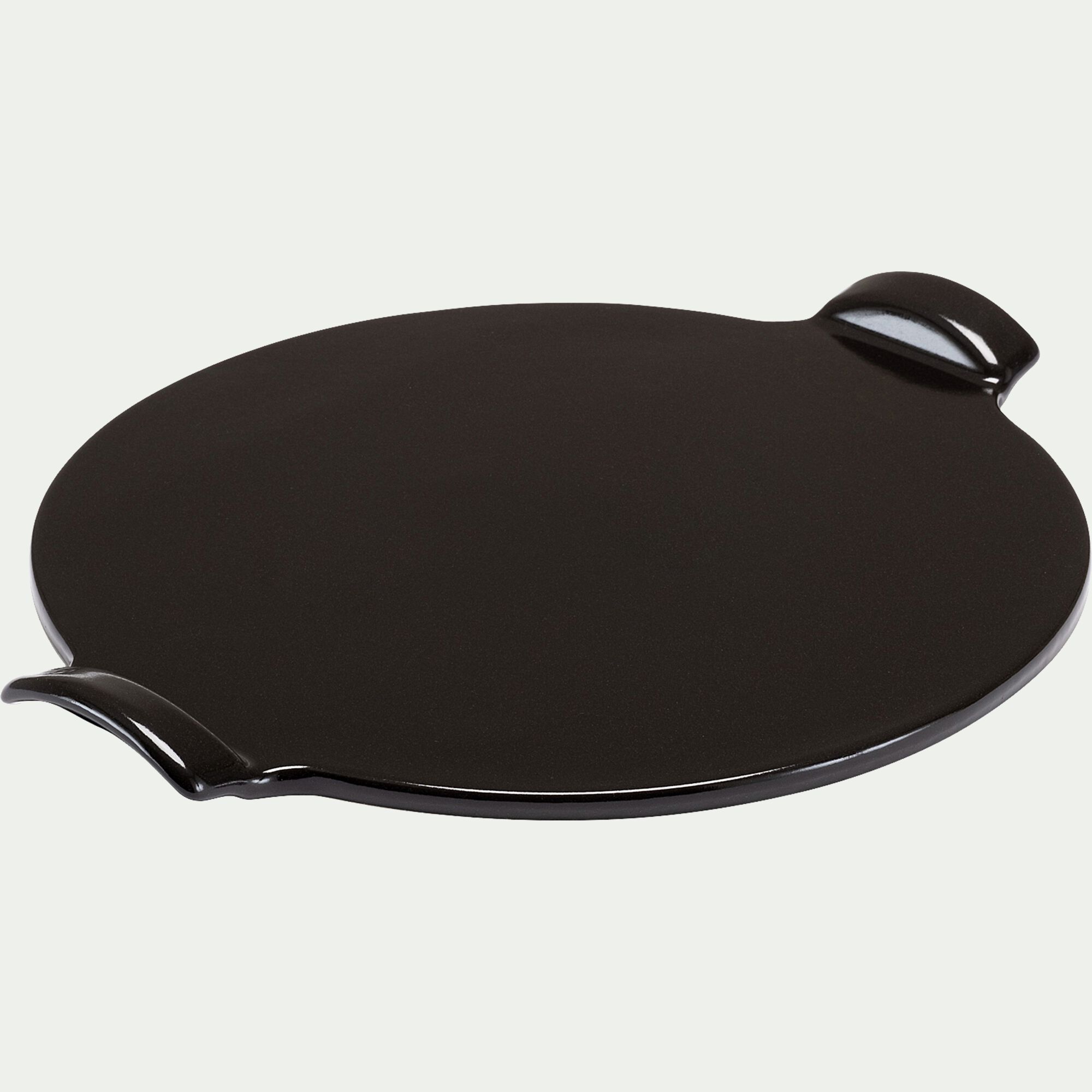 EMILE HENRY - Plat à pizza en céramique - noir