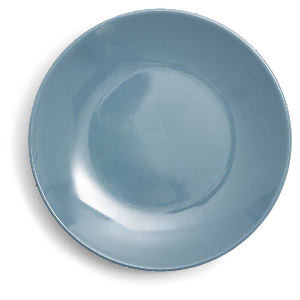 Assiette à dessert ronde Madrid grès bleu Ø20cm